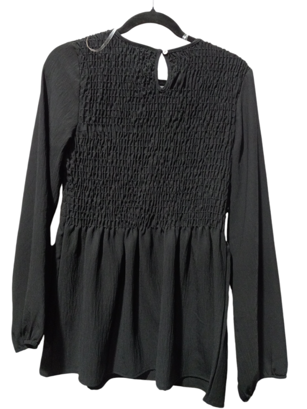 Blouse Long Sleeve By Vanilla Bay In Black, Size: L For Cheap