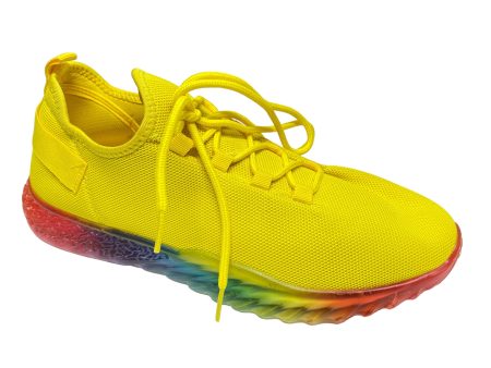 Shoes Athletic By Wanted In Yellow, Size: 10 For Sale