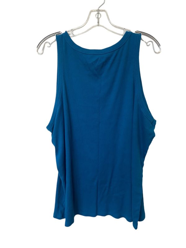 Top Sleeveless Basic By Terra & Sky In Blue, Size: 3x For Sale