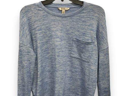 Top Long Sleeve Basic By Banana Republic In Blue, Size: Xs Fashion