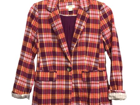 PLAID PATTERN BLAZER by MAEVE Size:XXS Fashion