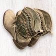 Tan Boots Ankle Flats Naughty Monkey, Size 7.5 For Cheap