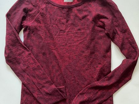 Athletic Top Long Sleeve Crewneck By Athleta In Red, Size: S Hot on Sale