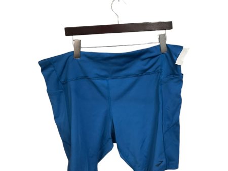 Athletic Shorts By Brooks In Blue, Size: Xxl Fashion