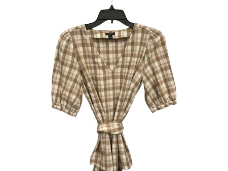 Top 3 4 Sleeve By Ann Taylor In Brown, Size: Xs Online now