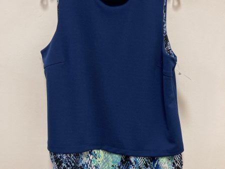 Top Sleeveless By Investments In Blue & Green, Size: L Online now