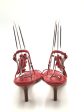 Sandals Heels Kitten By Coach In Red, Size: 7.5 Online Sale