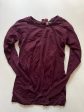 Athletic Top Long Sleeve Crewneck By Athleta In Burgundy, Size: S on Sale