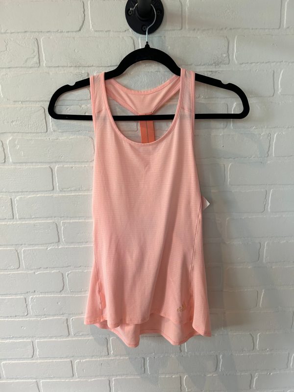 Athletic Tank Top By Adidas In Peach, Size: M For Cheap