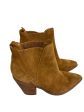 Boots Ankle Heels By Marc Fisher In Brown, Size: 6 For Cheap