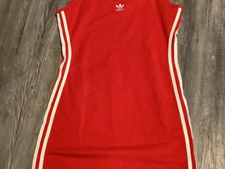 Athletic Dress By Adidas In Red, Size: L Supply