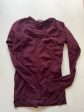 Athletic Top Long Sleeve Crewneck By Athleta In Burgundy, Size: S on Sale