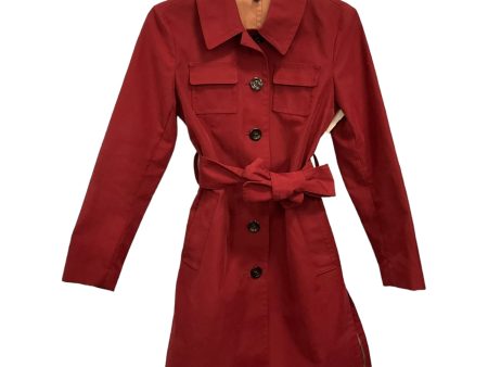 Coat Parka By Brooks Brothers In Red, Size: Petite   S on Sale