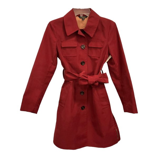 Coat Parka By Brooks Brothers In Red, Size: Petite   S on Sale