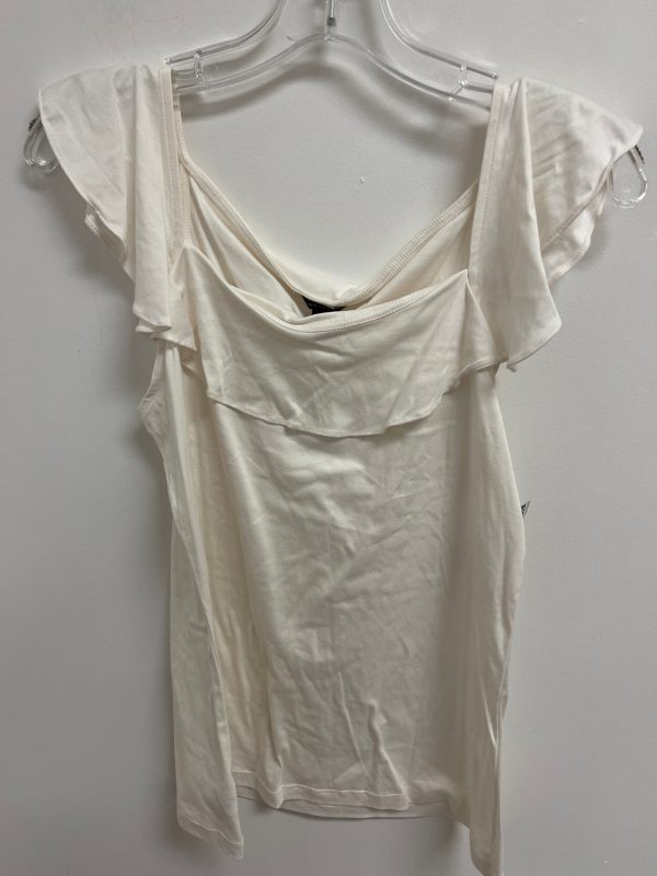 Top Sleeveless By Ann Taylor In Cream, Size: M Sale