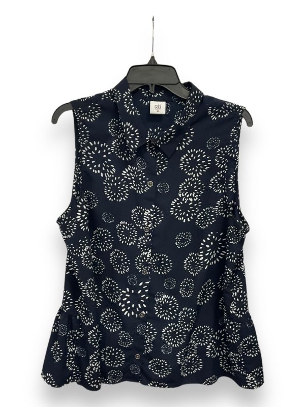 Top Sleeveless By Cabi In Blue, Size: Xl on Sale