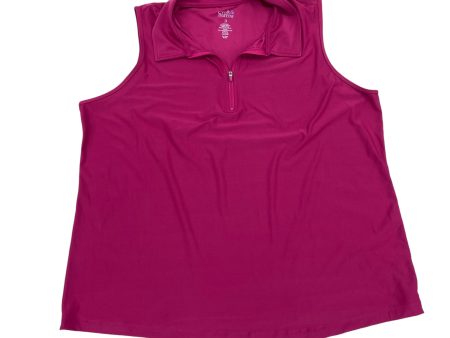 PINK TOP SLEEVELESS by CROFT AND BARROW Size:2X Discount