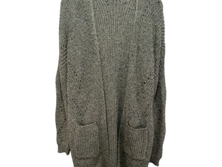 Sweater Cardigan By Clothes Mentor In Grey, Size: M Supply