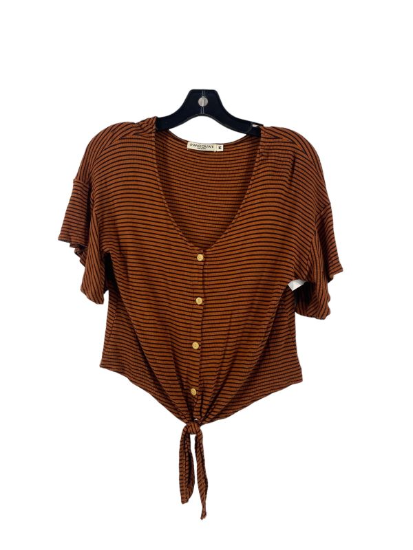 Top Short Sleeve By Clothes Mentor In Brown, Size: M Online