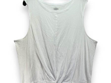 Athletic Tank Top By Torrid In White, Size: 4x Fashion