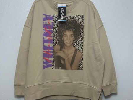 Whitney Houston Sweatshirt Crewneck By Cmf In Tan, Size: L For Sale