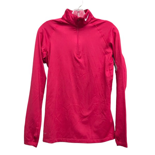 PINK ATHLETIC TOP LS COLLAR by NIKE Size:M Cheap