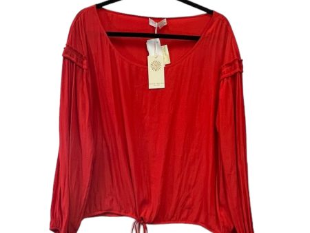 Top Long Sleeve Designer By Ramy Brook In Orange, Size: L Hot on Sale