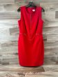 Dress Casual Midi By Calvin Klein In Red, Size: L Online now