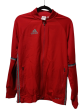 Athletic Jacket By Adidas In Grey & Red, Size: S Sale