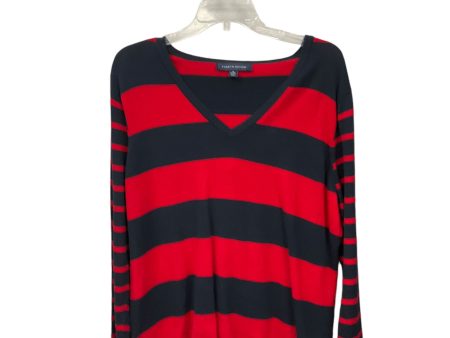 Sweater By Tommy Hilfiger In Striped, Size: Xl Online Sale