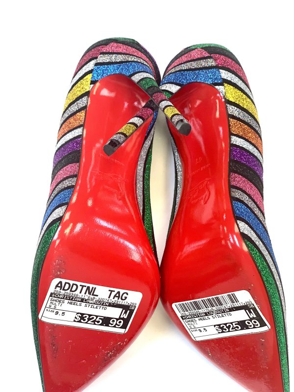 Shoes Heels Stiletto By Christian Louboutin In Multi-colored, Size: 9.5 Fashion