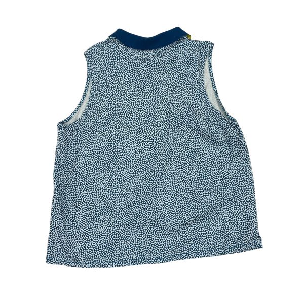 BLUE & WHITE TOP SLEEVELESS by LANDS END Size:2X Sale