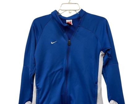 Athletic Jacket By Nike Apparel In Blue, Size: M For Sale