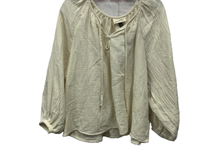 Top Long Sleeve By Universal Thread In Cream, Size: Xl Discount