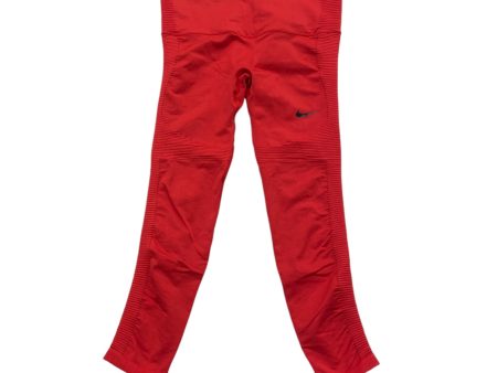 Athletic Leggings By Nike In Red, Size: L For Sale