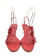 Sandals Heels Kitten By Coach In Red, Size: 7.5 Online Sale