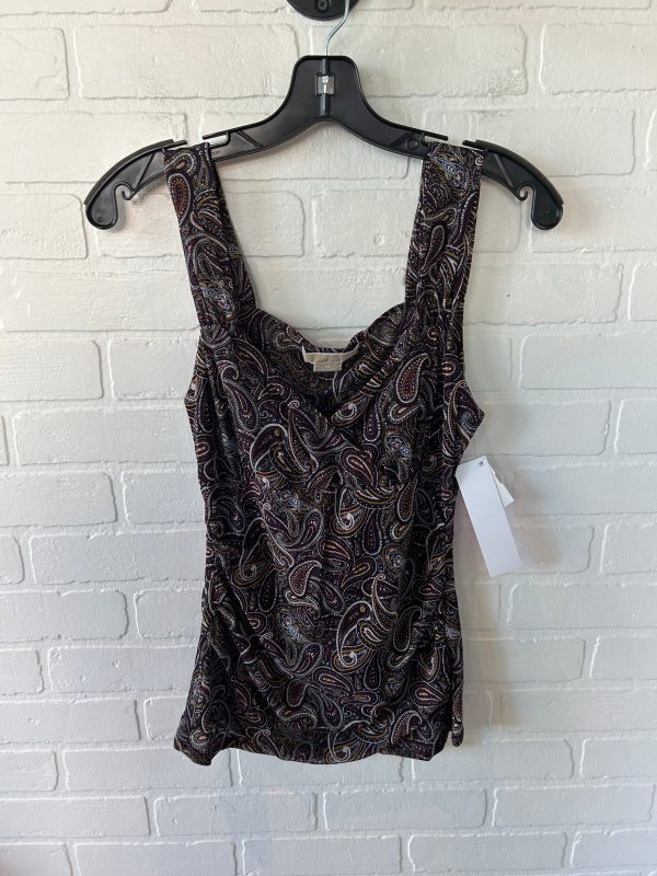 Top Sleeveless By Michael By Michael Kors In Purple & Tan, Size: M Discount