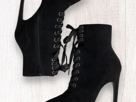 Black Boots Ankle Heels Asos, Size 6 Sale