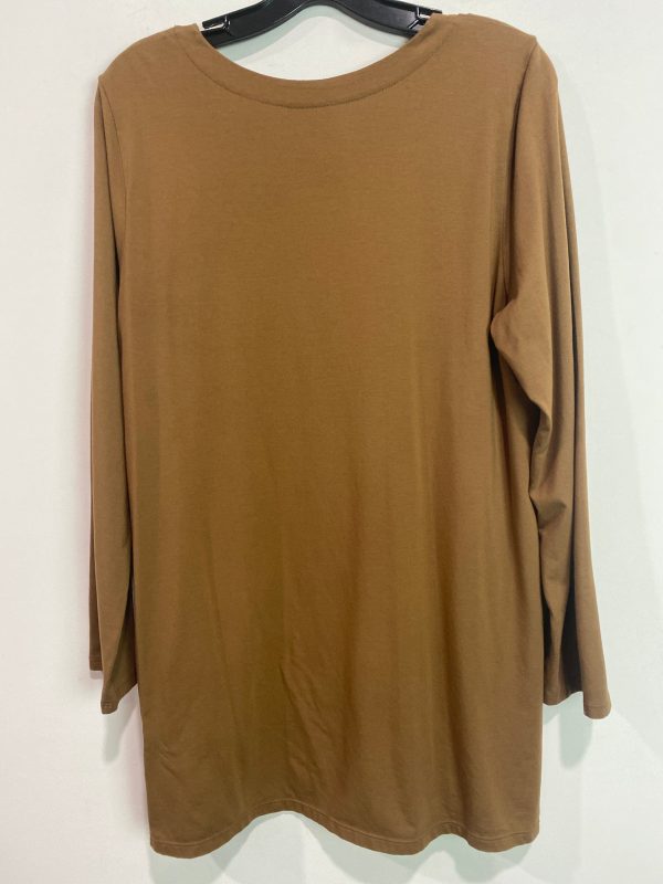 Top Long Sleeve By J. Jill In Brown, Size: L For Sale