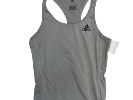 Athletic Tank Top By Adidas In Grey, Size: Xs Online