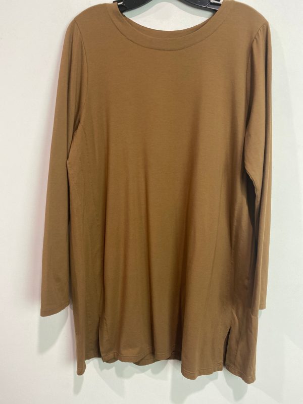 Top Long Sleeve By J. Jill In Brown, Size: L For Sale