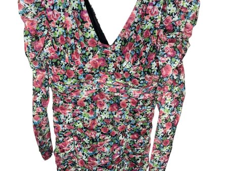 Dress Party Short By Astr The Label In Floral Print, Size: L Cheap