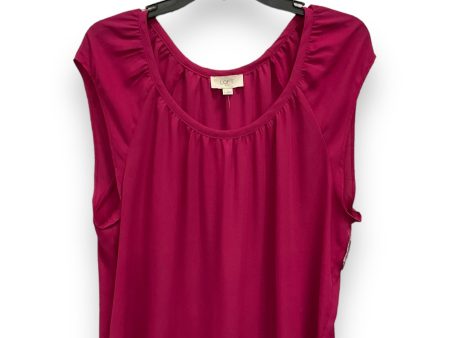 Blouse Sleeveless By Loft In Pink, Size: L For Sale