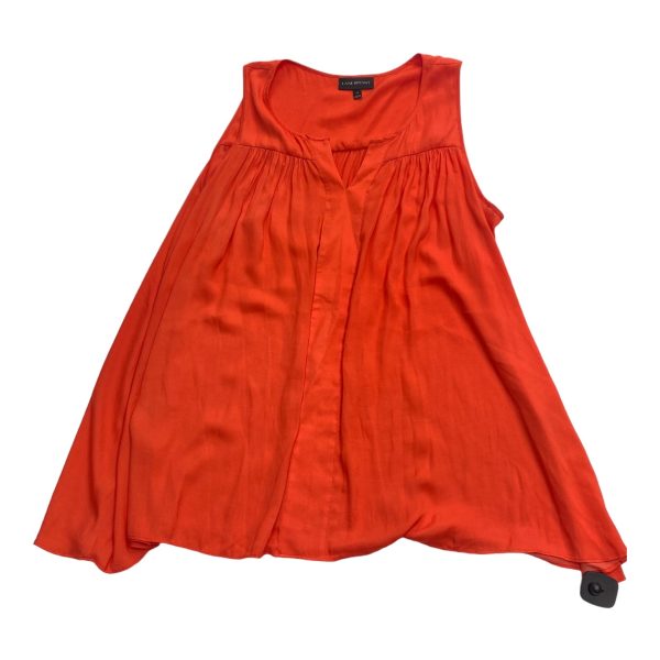 Top Sleeveless By Lane Bryant In Orange, Size: 3x Online Sale