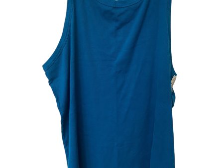 Top Sleeveless Basic By Terra & Sky In Blue, Size: 3x For Sale