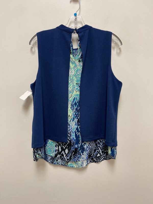 Top Sleeveless By Investments In Blue & Green, Size: L Online now