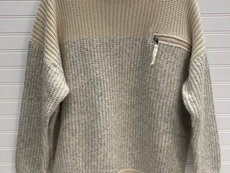 Sweater By Varley In Cream & Grey, Size: Xs For Discount