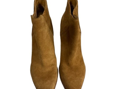 Boots Ankle Heels By Marc Fisher In Brown, Size: 6 For Cheap