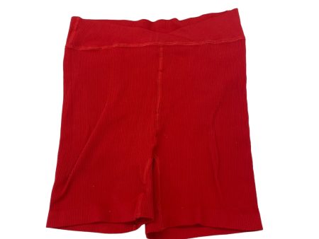 RED ATHLETIC SHORTS by FREE PEOPLE Size:S on Sale