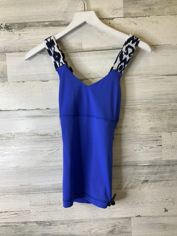 Black & Blue Athletic Tank Top Lululemon, Size S Online Sale